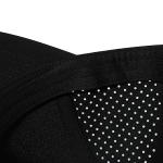 VOBOOM Men Quick Dry Baseball Cap Laser Cut Mesh Ball Curved Brim Snapback Hat (Black)