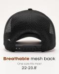 FURTALK Mens Trucker Hat Structured Mesh Baseball Cap Adjustable Classic Mens Hat