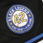 Men's Black Legend Baseball Jersey Number 42 Vintage Stitched Retro Button Down Shirts, X-Large