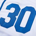 Men's Softball Jersey #30 Benny The Jet Rodriguez Movie Baseball Jersey Stitched S-3XL White-Blue