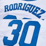 Men's Softball Jersey #30 Benny The Jet Rodriguez Movie Baseball Jersey Stitched S-3XL White-Blue