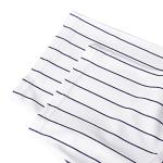 Blank Baseball Button Down Jersey Plain Short Sleeve Hipster Hip Hop T Shirts Jersey (Large, White-Stripe)