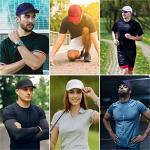 Sport Cap,Soft Brim Lightweight Running Hat Breathable Baseball Cap Quick Dry Sport Caps Cooling Portable Sun Hats for Men and Woman Performance Workouts and Outdoor Activities Dark Grey