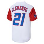 #21 Roberto Clemente Puerto Rico Classic Mens Baseball Jersey Stitched Size M White
