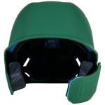 Champro HXE Matte Baseball Batting Helmet with Jaw Guard, Medium, Forest Green