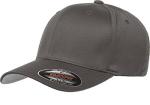 Flexfit Men's Wooly Combed Twill Fitted Baseball Cap, Dark Gray, Large-X-Large