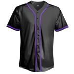 Blank Baseball Jersey Casual Button Down Shirts Short Sleeve Hipster Hip Hop Active Team Sports Uniforms