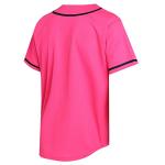 Pullonsy Pink Softball Baseball Jersey for Men Women 80s 90s 00s 10s Hip Hop Shirts Party Gift Streetwear Black Stripe-Hot Pink Jersey,Men Size Large