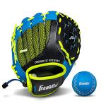 Franklin Sports Neo-Grip Teeball Gloves, Blue, Right Hand Throw
