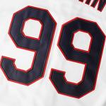 TKJPYWYH Ricky Vaughn 99 Movie Baseball Jersey,90s Hip Hop Clothing Stitched Sports Fan Shirt Navy Grey White S-3XL(99 White,Small)