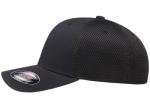 Flexfit Unisex Ultrafibre Airmesh Fitted Trucker Hat, Black, Large-X-Large