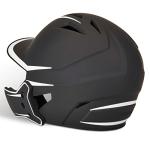 CHAMPRO mens Legend Plus HX Batting Helmet, Black, White, Medium US