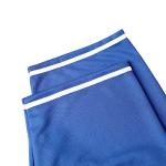 MESOSPERO Blank Jersey Plain Hipster Hip Hop for Men Button-Down Baseball Jersey Short Sleeve Shirt White Black Red Grey S-3XL (Blank Blue, XXX-Large)