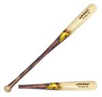 Annex Model Y57 Maple Wood Baseball Bat (Youth) (Flame Handle/Clear Coat Barrel, (28-Inch/23 to 21-Ounce ((-5 to -7)))