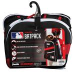 Franklin Sports MLB Baseball Batpack Bag - Youth Baseball, Softball and Teeball Bag - Equipment Backpack For Sports - Holds (2) Bats - Black/Red/White