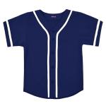 EALER BJK80 Series Kids Baseball Jersey Softball Jersey Button Down Shirts Navy Size 4T