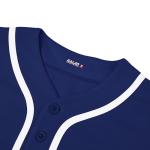 EALER BJK80 Series Kids Baseball Jersey Softball Jersey Button Down Shirts Navy Size 4T
