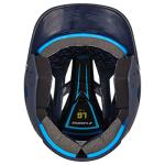 CHAMPRO HX Legend Plus Performance Baseball Batting Helmet with Removeable Jaw Guard in Two-Tone Color Matte Finish, Navy, White, Senior, Model Number: HXM2NYS