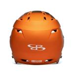 Boombah DEFCON Metallic Fade Batting Helmet Sleek Profile NOSCAE Black/Metallic Orange - Size Junior 6 1/4" - 7"