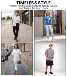 Exxact Sports Blank Baseball Jersey, Unisex Classic Button Down Softball Jersey for Men & Women, Comfortable for All-Day Wear - (Black,AM)