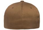 Flexfit Men's Wooly Combed Twill Fitted Baseball Cap, Coyote Brown, Large-X-Large