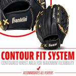 Franklin Sports Pro Flex Right Hand Throw Glove, 13-Inch, Black/Brown
