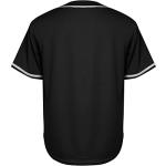 Phoneutrix Youth Blank Baseball Jersey Boy's Hip Hop Short Sleeve Shirts Kid's Sports Uniforms Jersey(Medium, Black)