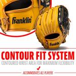Franklin Sports Field Master Series Baseball Gloves, Right Handed Thrower, 10.5"