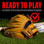 Franklin Sports Field Master Series Baseball Gloves, Right Handed Thrower, 10.5"