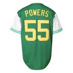 MESOSPERO Kenny Powers Baseball Jersey #55 Myrtle Beach Mermen Stitched Men Movie Baseball Jersey Blue Green (55 Powers Green, XX-Large)