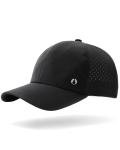 FURTALK Lightweight Quick Dry Baseball Cap Breathable Tucker Hat Laser Cut Air Mesh-Back Cooling Golf Hat, Black