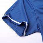 CUTHBERT Solid Baseball Jersey Shirt for Men and Women, Plain Short Sleeves Button Down T-Shirt(Blue XL)