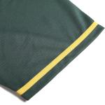 DEHANER Green Customized Baseball Jersey Men Women Button Down Shirt New Year Party Streetwear Yellow Stripe-Dark Green Jersey Size X-Large