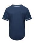 SPTEHW Blank Plain Baseball Jersey Short Sleeve Button Down Shirts Sports Hip Hop Hipster Jersey S-3XL (S, Navy Blue/)