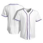 Blank Baseball Jersey Casual Button Down Shirts Short Sleeve Hipster Hip Hop Active Team Sports Uniforms