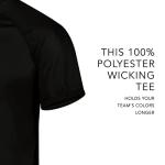 Augusta Sportswear Attain Wicking Two-Button Baseball Jersey Black M