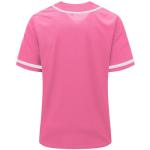 Tocament Baseball Jersey for Men and Women,Hipster Hip Hop Sports Uniforms,Shirts Short Sleeve for Custom Button up Shirt(Pink,S)