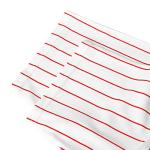 Blank Baseball Button Down Jersey Plain Short Sleeve Hipster Hip Hop T Shirts Jersey (XXX-Large, Red-Stripe)