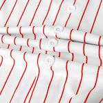 Blank Baseball Button Down Jersey Plain Short Sleeve Hipster Hip Hop T Shirts Jersey (XXX-Large, Red-Stripe)