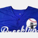 Men's Blue 42 Baseball Button Down Jersey 90s Hip Hop Baseball Jerseys Shirts Stitched (Blue, Size 3XL)