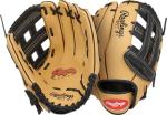 Rawlings | Player's Series Youth Baseball Glove | 11.5" | Left Hand Throw | Camel/Black