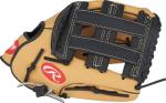 Rawlings | Player's Series Youth Baseball Glove | 11.5" | Left Hand Throw | Camel/Black