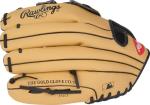 Rawlings | Player's Series Youth Baseball Glove | 11.5" | Left Hand Throw | Camel/Black