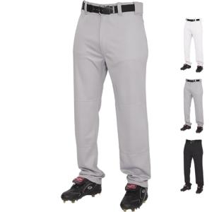 Rawlings | YBP31SR Baseball Pants | Semi-Relaxed Fit | Grey | Youth X-Large