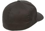 Flexfit Unisex Cotton Twill Fitted Baseball Cap, Black, Large-X-Large