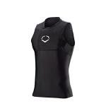 EvoShield Adult NOCSAE® Protective Chest Guard Shirt - Adult Small, Black