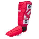 G-Form Elite Batter's Leg Guard - Baseball Leg Guard with Adjustable Straps - LH Hitter, Red, Youth