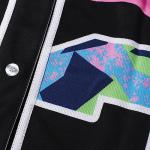 Amzdest 90s Clothing for Women, Unisex Hip Hop Party, Bel Air 23 Baseball Jersey Short Sleeve Button Down Shirt (23Black, Large)