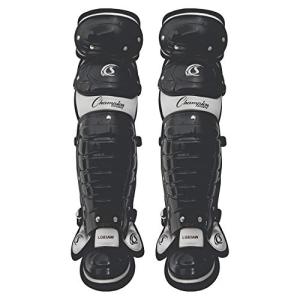 Champion Sports 13"L Double Knee Full Wing Shin Guards with Wrap-around Padding - Ages: 9-12