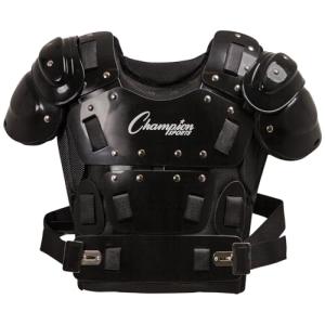Champion Sports 17" Outside Plastic Shield Pro Model Umpire Chest Protector - Soft Foam Padded Chest Protector - Adult